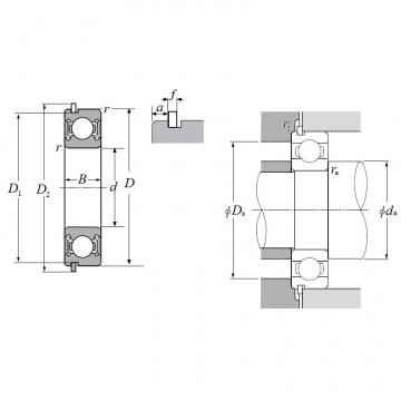 60/32LLUNR, Single Row Radial Ball Bearing - Double Sealed (Contact Rubber Seal) w/ Snap Ring