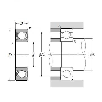 6000LLB, Single Row Radial Ball Bearing - Double Sealed (Non-Contact Rubber Seal)