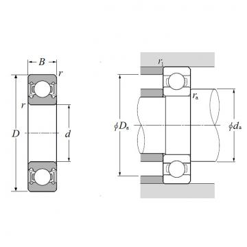 6000LLH, Single Row Radial Ball Bearing - Double Sealed (Light Contact Rubber Seal)