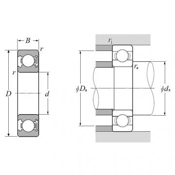 6000LBC3, Single Row Radial Ball Bearing - Single Sealed (Non-Contact Rubber Seal)