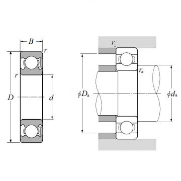 6002LHC3, Single Row Radial Ball Bearing - Single Sealed (Light Contact Rubber Seal)