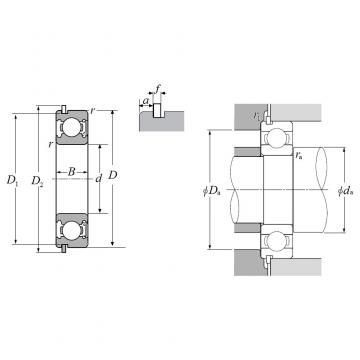 6007LHNRC3, Single Row Radial Ball Bearing - Single Sealed (Light Contact Rubber Seal) w/ Snap Ring