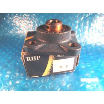 RHP SF15, Ball Bearing Flange Unit, Insert=1017-15G