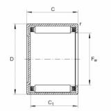 FAG Drawn cup needle roller bearings with closed end - BK0808