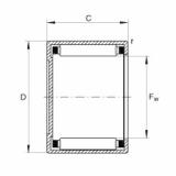 FAG Drawn cup needle roller bearings with closed end - BCE55