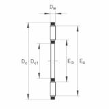 FAG Axial needle roller and cage assemblies - AXK0821-TV