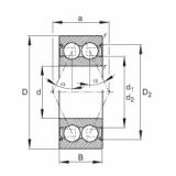 FAG Angular contact ball bearings - 30/6-B-2Z-TVH