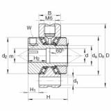 FAG Axial conical thrust cage needle roller bearings - ZAXFM0835