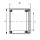 FAG Drawn cup needle roller bearings with open ends - SCE66-P