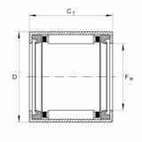 FAG Drawn cup needle roller bearings with open ends - SCE46-PP