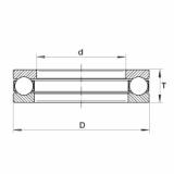 FAG Axial deep groove ball bearings - 2458