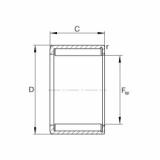 FAG Drawn cup needle roller bearings with open ends - HN0808