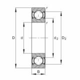 FAG Deep groove ball bearings - 6002-C-2HRS