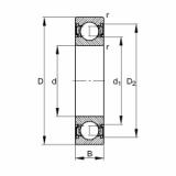 FAG Deep groove ball bearings - S6002-2RSR