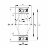 FAG Angular contact ball bearings - 3000-B-2RZ-TVH