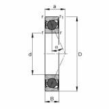 FAG Spindle bearings - HCB7000-E-2RSD-T-P4S