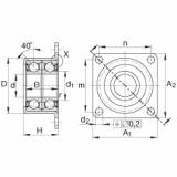 FAG Angular contact ball bearing units - ZKLR1244-2RS