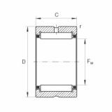 FAG Needle roller bearings - NK14/16-XL