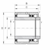 FAG Needle roller/angular contact ball bearings - NKIB5901-XL