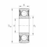 FAG Self-aligning deep groove ball bearings - 201-XL-NPP-B