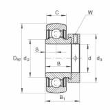 FAG Radial insert ball bearings - RAE12-XL-NPP-B