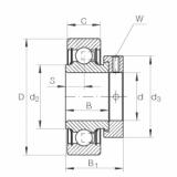 FAG Radial insert ball bearings - RAE12-XL-NPP-FA106