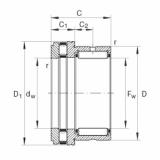 FAG Needle roller/axial cylindrical roller bearings - NKXR15-XL