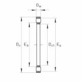 FAG Axial cylindrical roller and cage assembly - K81102-TV