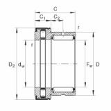 FAG Needle roller/axial cylindrical roller bearings - NKXR15-Z-XL