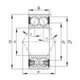 FAG Angular contact ball bearings - 3202-BD-XL-2HRS-TVH