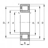 FAG Cylindrical roller bearings - NJ202-E-XL-TVP2